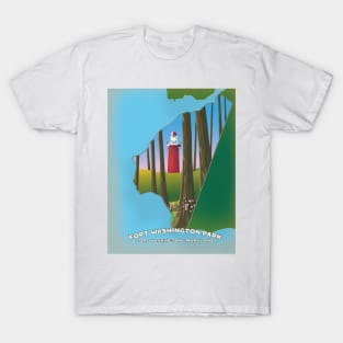 Fort Washington Park map T-Shirt